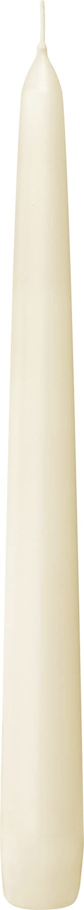 BOLSIUS Ivory Taper Candles 100 Count Bulk Pack - 10 Inch Dinner Candle Set - 7+ Burn Hours - Premium European Quality - Smooth Flame - 100% Cotton Wick - Smokeless & Dripless Household Candlesticks