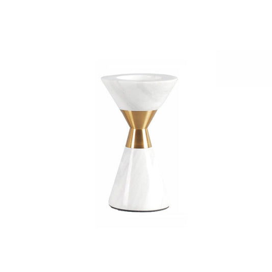 WAOCEO Candlestick Holders Marble Candlestick Living Room Dining Table Accessories Hotel Club Small Candlestick Handicraft Ornaments Candle Holders (Size : A)