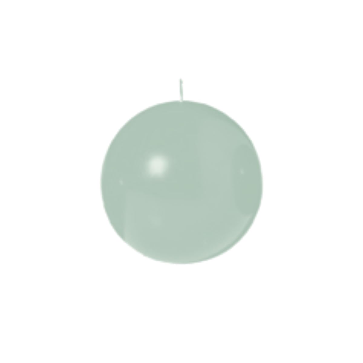 Biedermann & Sons Sea Foam Green Round Candles (Set of 4), Unscented Dripless Balls, 2.5" Spheres, 8 Hour Burn, Decorative Set for Events and Everyday Candlelight