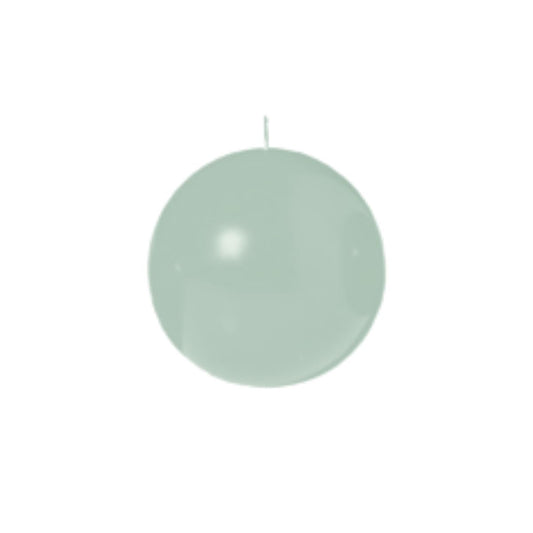 Biedermann & Sons Sea Foam Green Round Candles (Set of 4), Unscented Dripless Balls, 2.5" Spheres, 8 Hour Burn, Decorative Set for Events and Everyday Candlelight