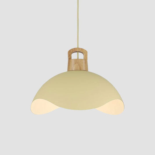 LED Modern Chandelier Lamp, - Minimalist Style Chandelier, - Petal Metal Pendant Light, Colored Single Head Hanging Lamp, Ceiling Light, Lighting Fixture Compatible with Dining Room Bedroom Decoration