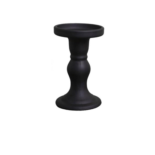 Candlestick Holders Black Candlestick Dining Table Atmosphere Decoration Ornament Candle Holder Candle Holders(Large)