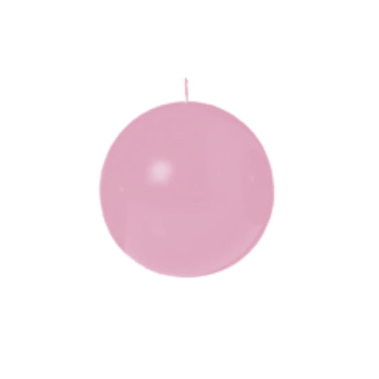 Biedermann & Sons Dusty Rose Round Candles (Set of 4), Unscented Dripless Balls, 2.5" Spheres, 8 Hour Burn, for Wedding Decor and Party Centerpieces