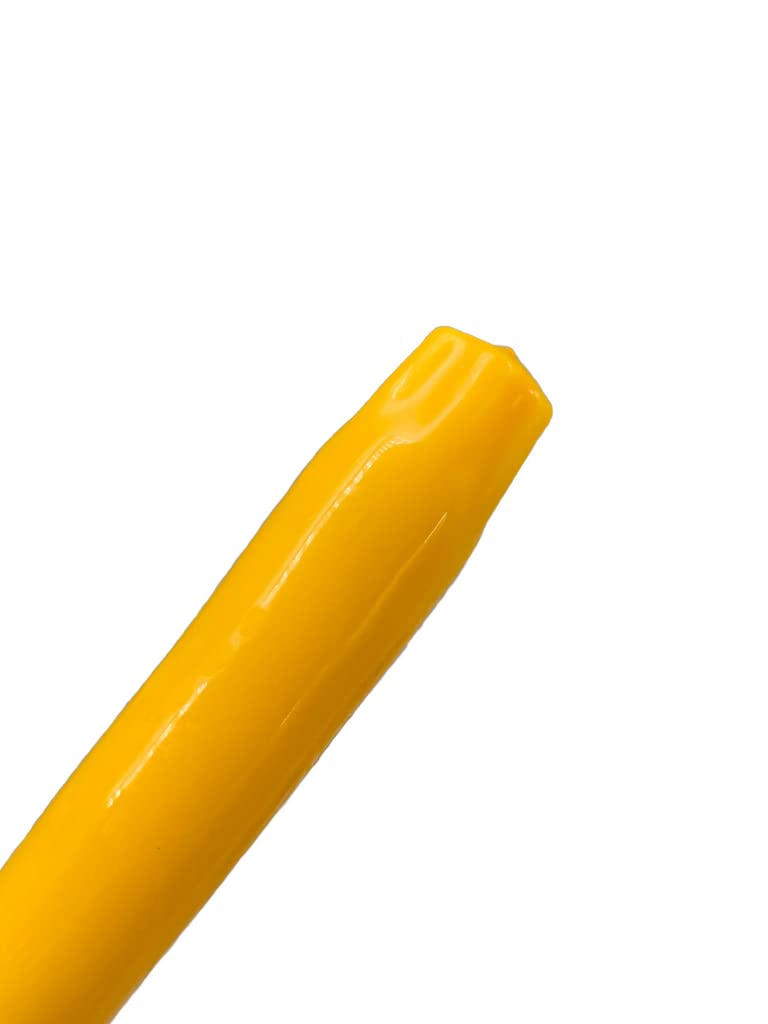 D'light Online Elegant 10" Unscented Daffodil Yellow Taper Candles, Premium Quality Hand-Dipped Tapered Candles, Dripless and Smokeless - Set of 12 Individually Wrapped (10 Inch, Daffodil)