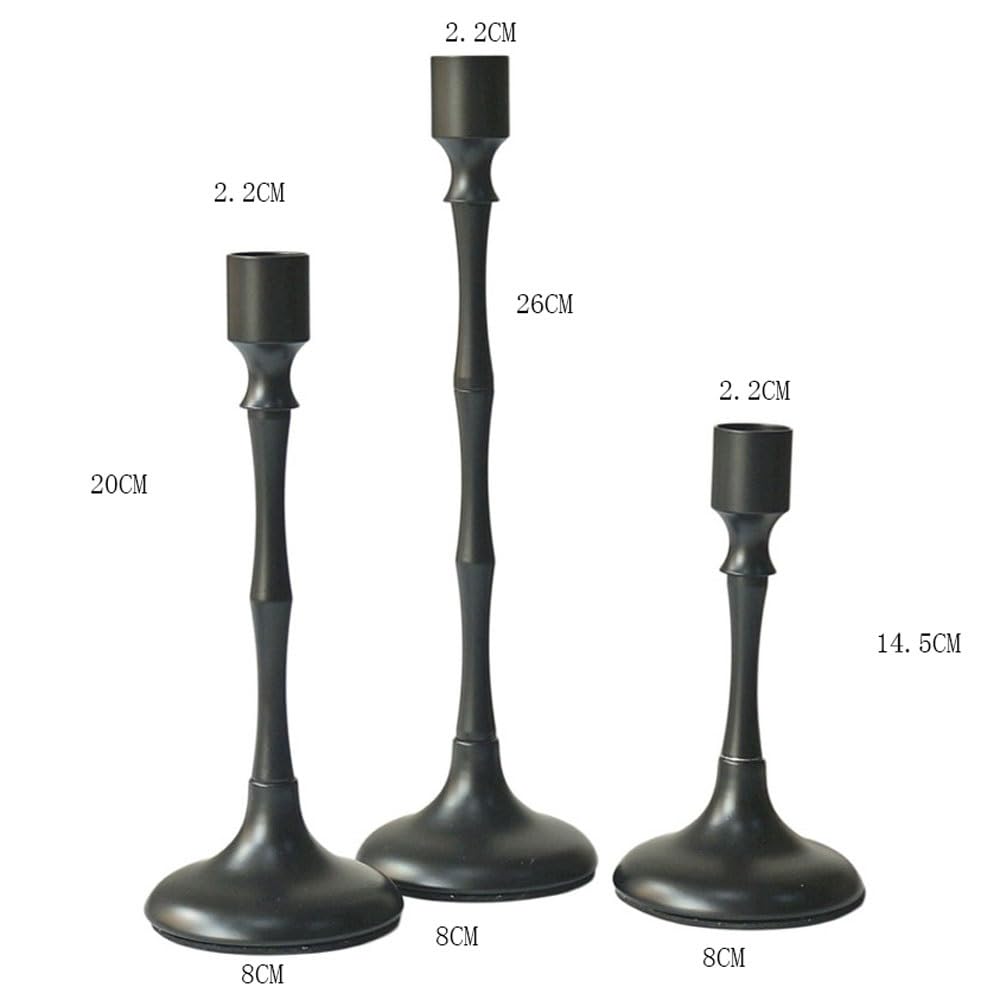 YUHUAWF Candle Holderss Candlestick Household Metal Base Decoration, Living Room Dining Table Decoration Decorative Candlestick(Small)