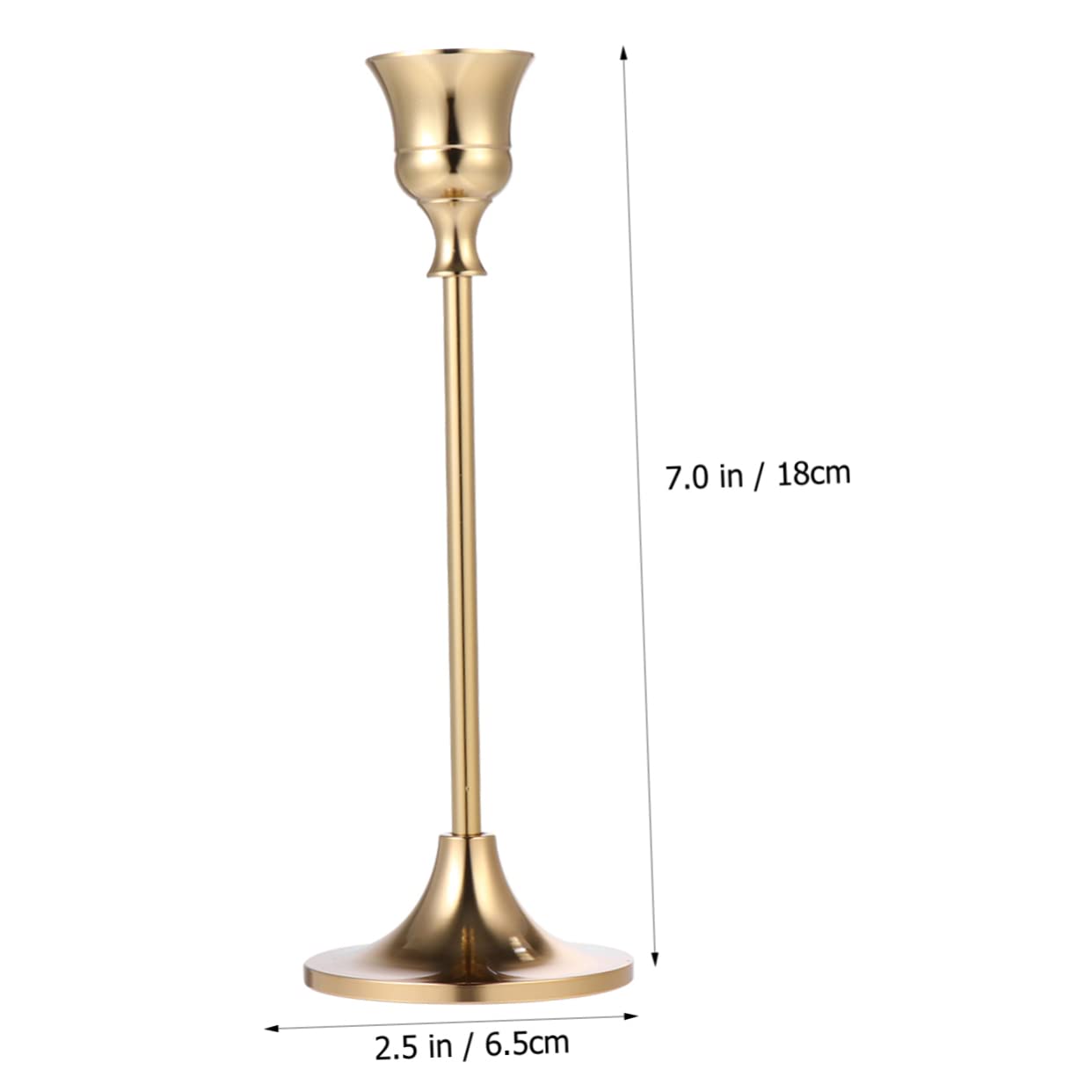 HOMOCONO Iron Candlestick Holder Retro Style Candle Holder Decor Unique Iron Desktop Ornament for Home Decoration Weddings Parties and Anniversaries for Friends and Family