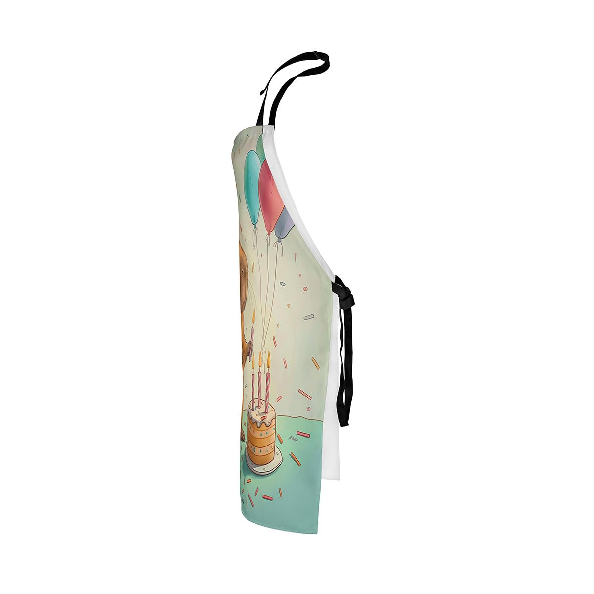 Erosebridal Cute Beaver Apron, Wild Animal Waterproof Apron For Cooking Kitchen Baking Gardening, Wildlife Kitchen Aprons, Happy Birthday Cake Candle Balloon Cooking Aprons