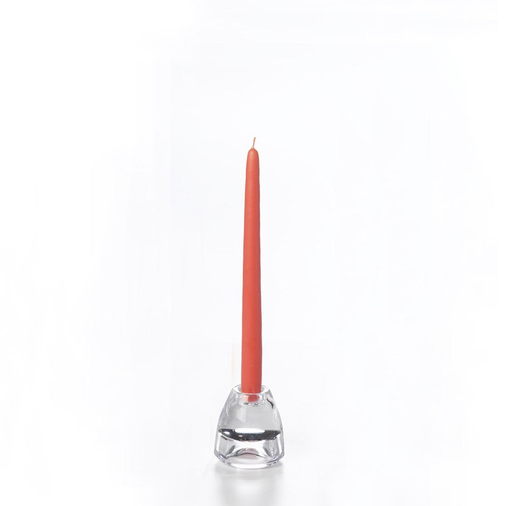 yummi Coral Taper Candles -10 inch - 12 per Pack
