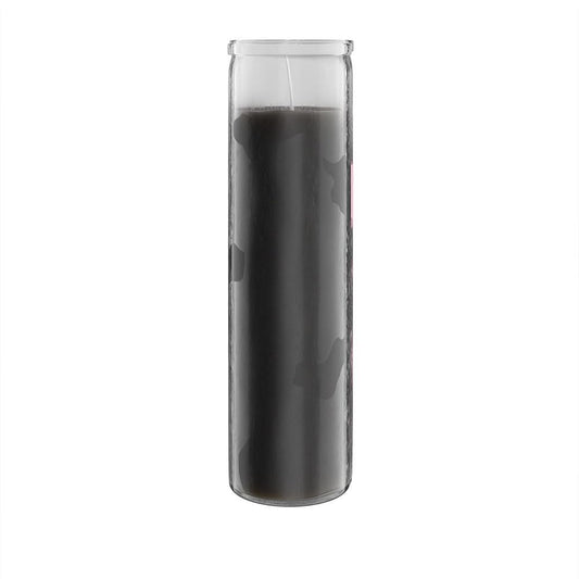 Simply Soson 2x8 inch Black Devotional Candles in Glass Jar - 1 Piece - 90 Hours – Prayer Candle - Tall Pillar Candles for Religious, Memorials, Party Decor
