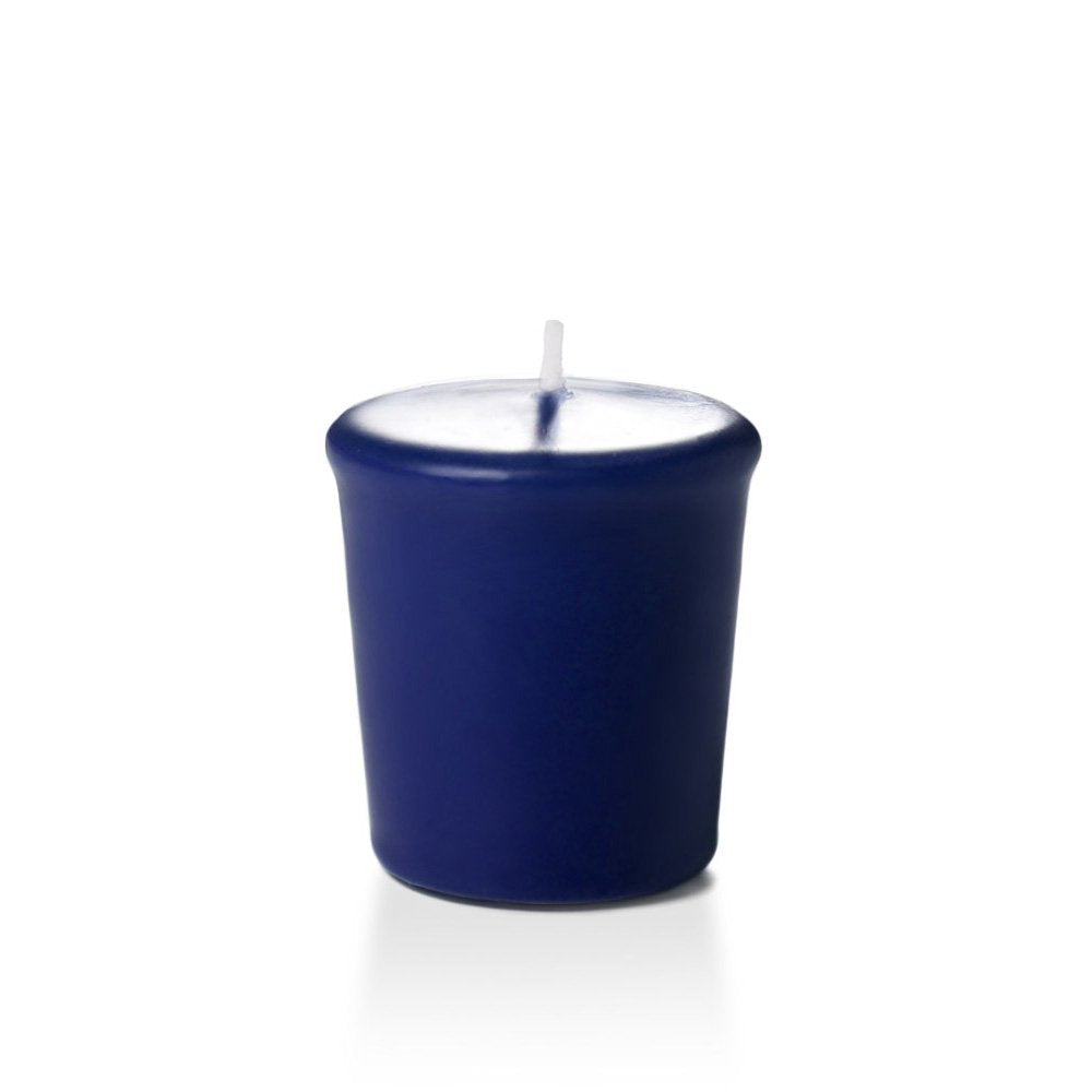 yummi 15hr Unscented Navy Blue Votive Candles - 9 per Pack