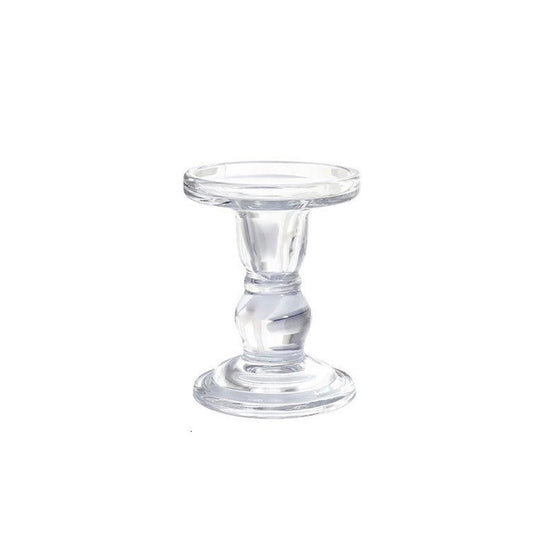 YUHUAWF Candle Holderss Glass Candle Holder, Candlelight Dinner Decoration, Aromatherapy Candle Holder Decorative Candlestick(Medium)