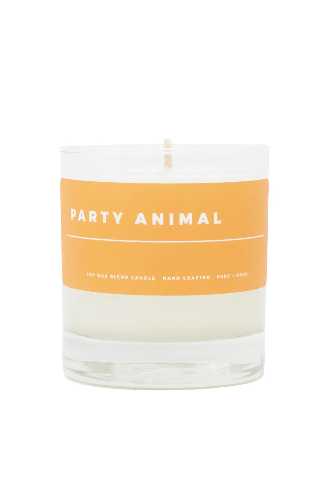 Pure + Good - Party Animal Candle, Premium Soy Wax Blend, Orange and Lime, Made in The USA, 7.75 oz