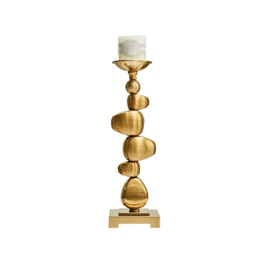 YUHUAWF Candle Holderss Retro Aromatherapy Candle Holder Modern Light Luxury Decorative Ornaments Alloy Candlestick Decorative Candlestick(Small)