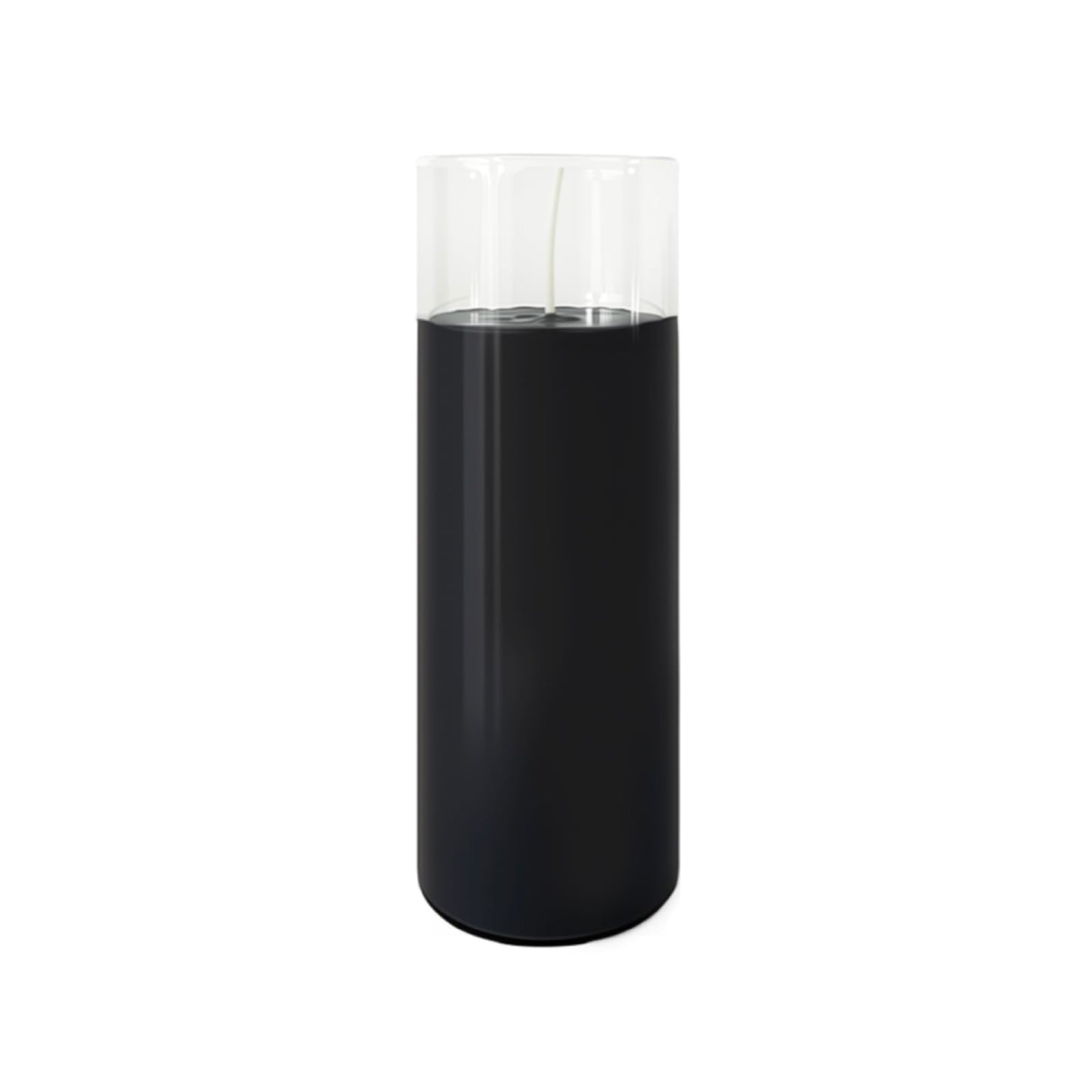 chaoxinge 2.24x7 inch Black Devotional Candles in Glass Jar - 1 Piece - 120Hours – Prayer Candle - Tall Pillar Candles for Religious, Memorials, Party Decor