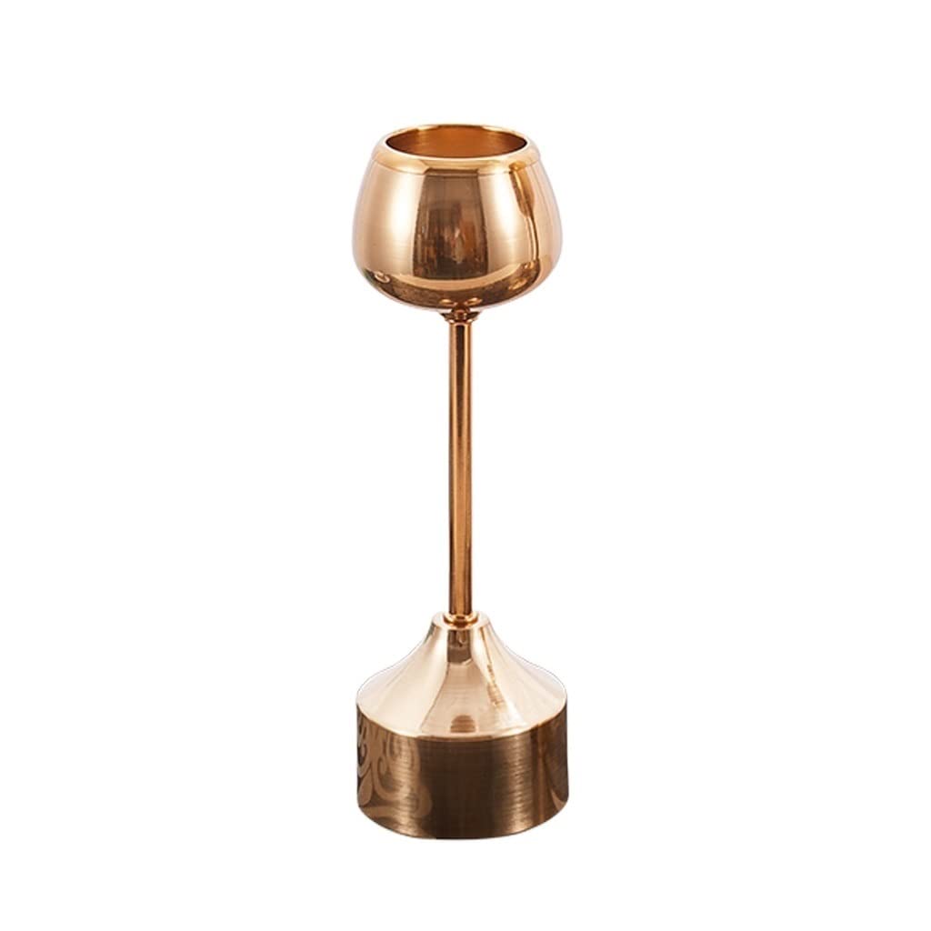 Candlestick Holders Candlelight Dinner Candle Holder European Restaurant Hotel Props Modern Romantic Gold Iron Table Decoration Candle Holder Ornaments Candle Holders (Size : A)