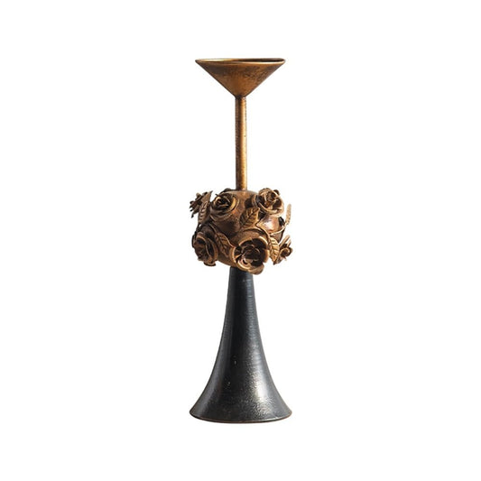 Candlestick Holders Vintage Candlesticks Elegant Candle Holder Centerpiece for Wedding, Church, Halloween, Dining, Home Decor Candle Holders(Small)