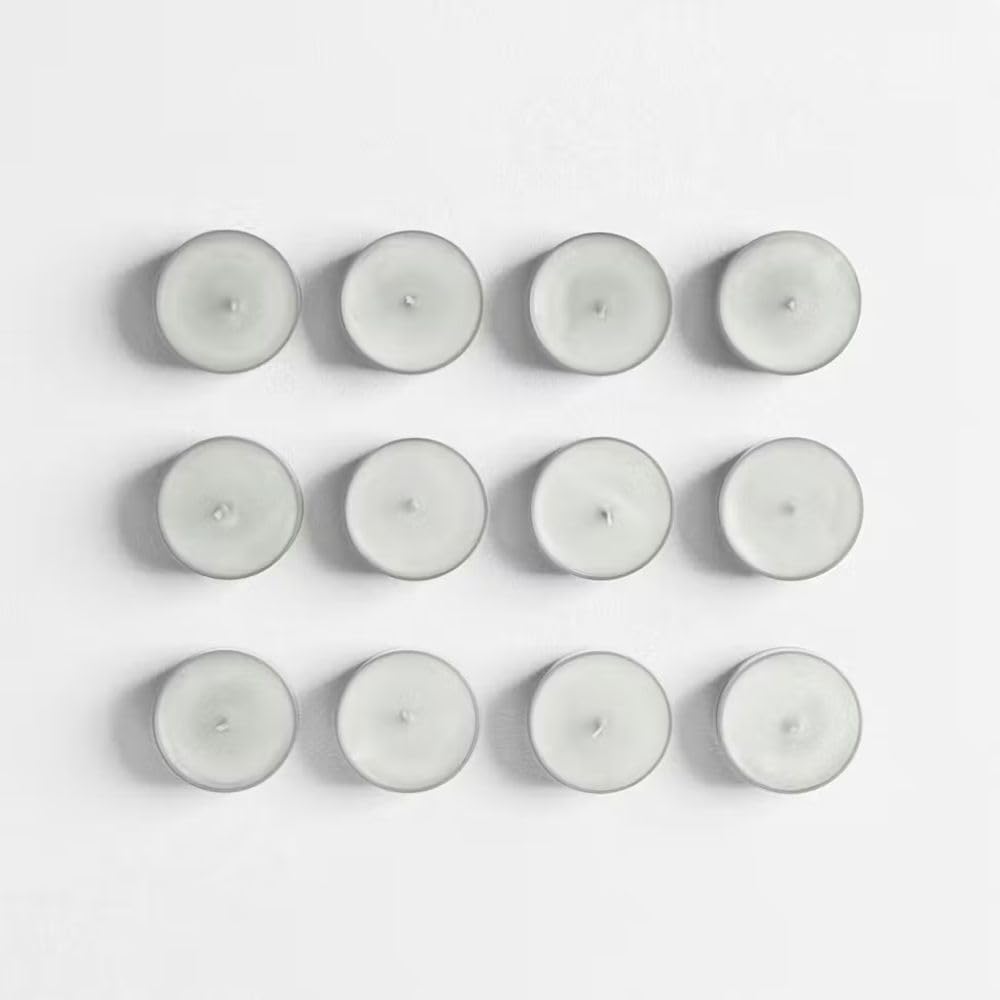 Yankee Candle Coconut Beach Tea Light Candles, Premium Plant Wax Scented Tealights, 12 Count, White, Up to 5 Hours Burn Time, Natural Fiber Wick, 0.44 oz Each