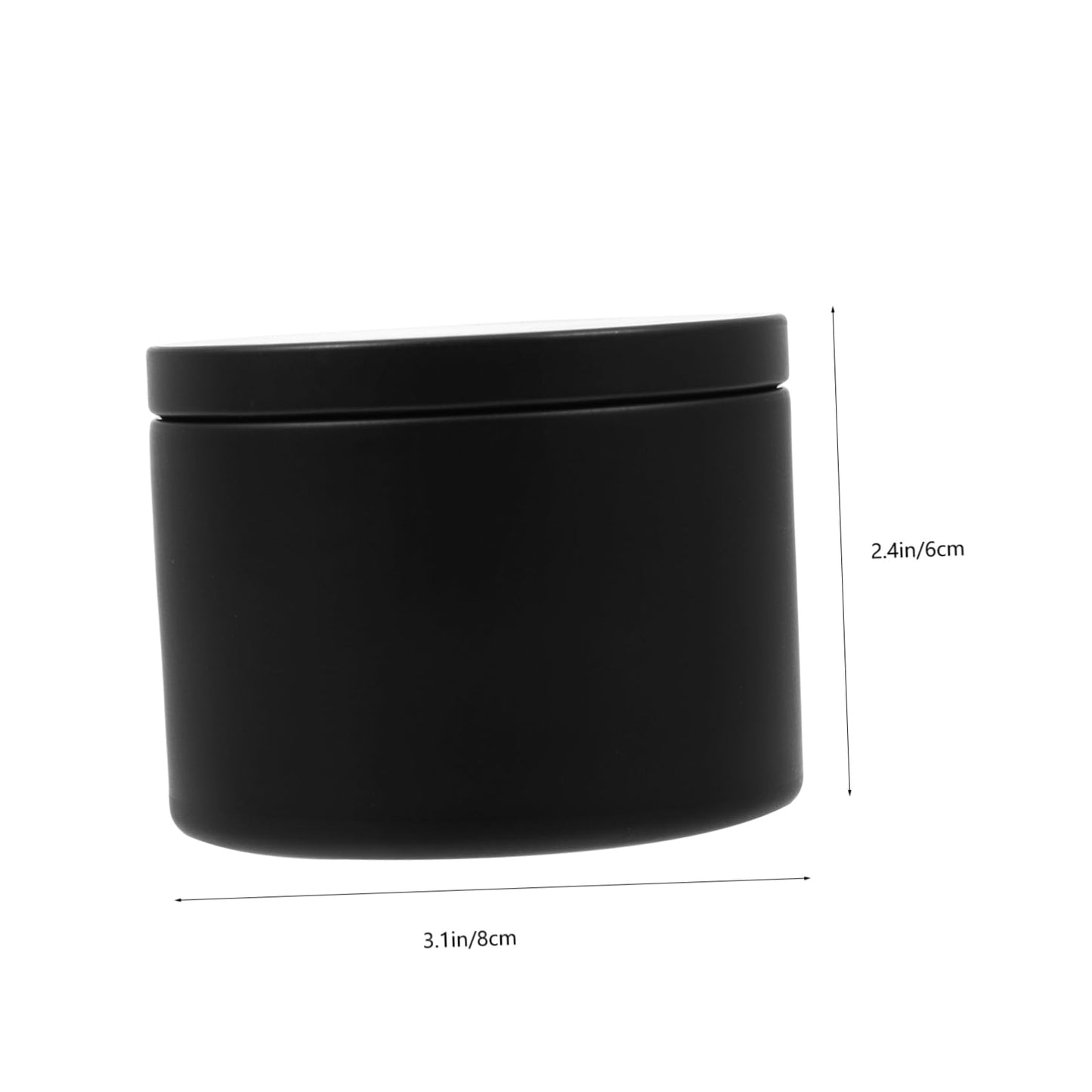 Veemoon 3pcs Round Iron Candle Holders Candle Tins for DIY for Home Decor Weddings and Special Occasions
