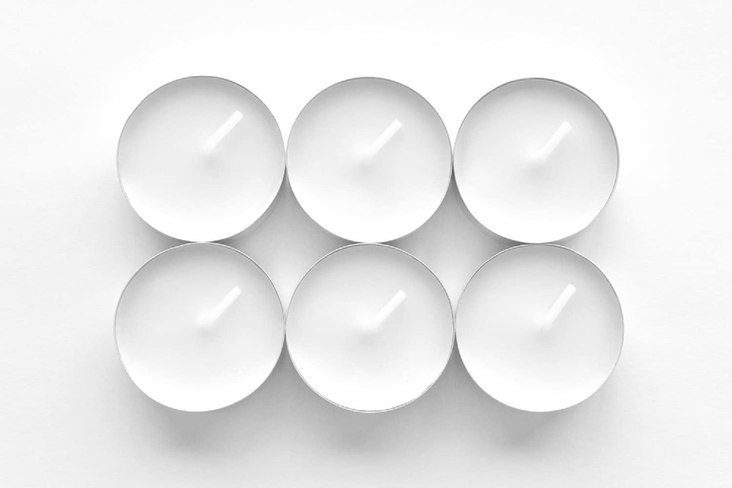 JAWSHEE Tealights, Pack of 25 Unscented Tealight Candles, with 3-4 Hours Burning Time, Odorless, Smokeless and Dripless Decorative Candles