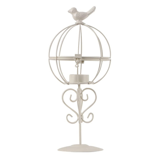 Candlestick Holders Metal Candle Holder Hollow Out Birdcage Vintage Decorative Candle Holders Home Table Wedding Party Valentine Patio Indoor Outdoor Decoration Candle Holders (Color : B)