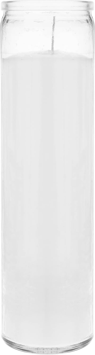 Aspen Brands Blessed Sanctuary Devotional Prayer Candle, Religious Candle, (White, 48 Pack)