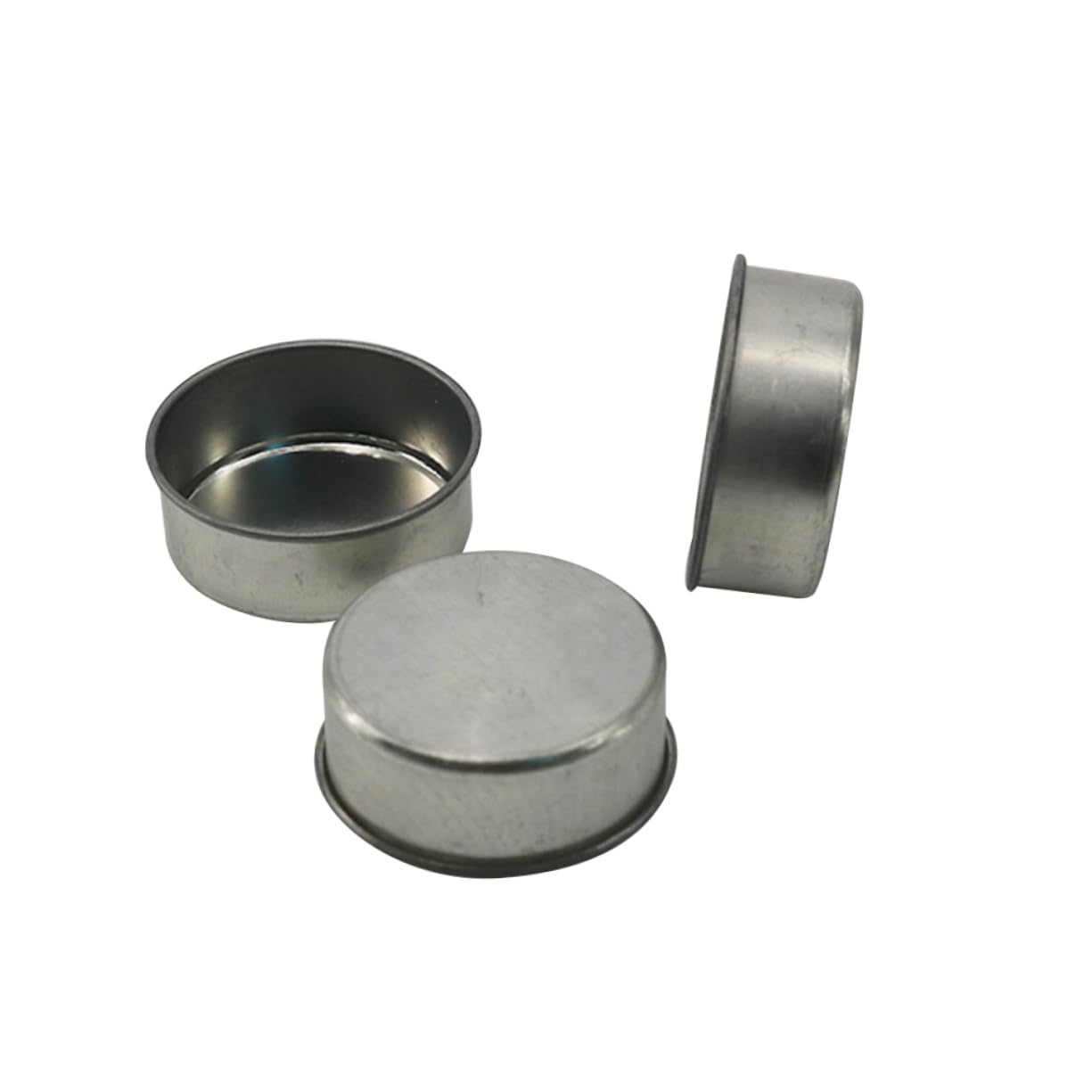 HEALSOPTHY 10pcs DIY Tealight Candle Tins Cans Elegant Iron Candlestick for Crafting Sample Holding
