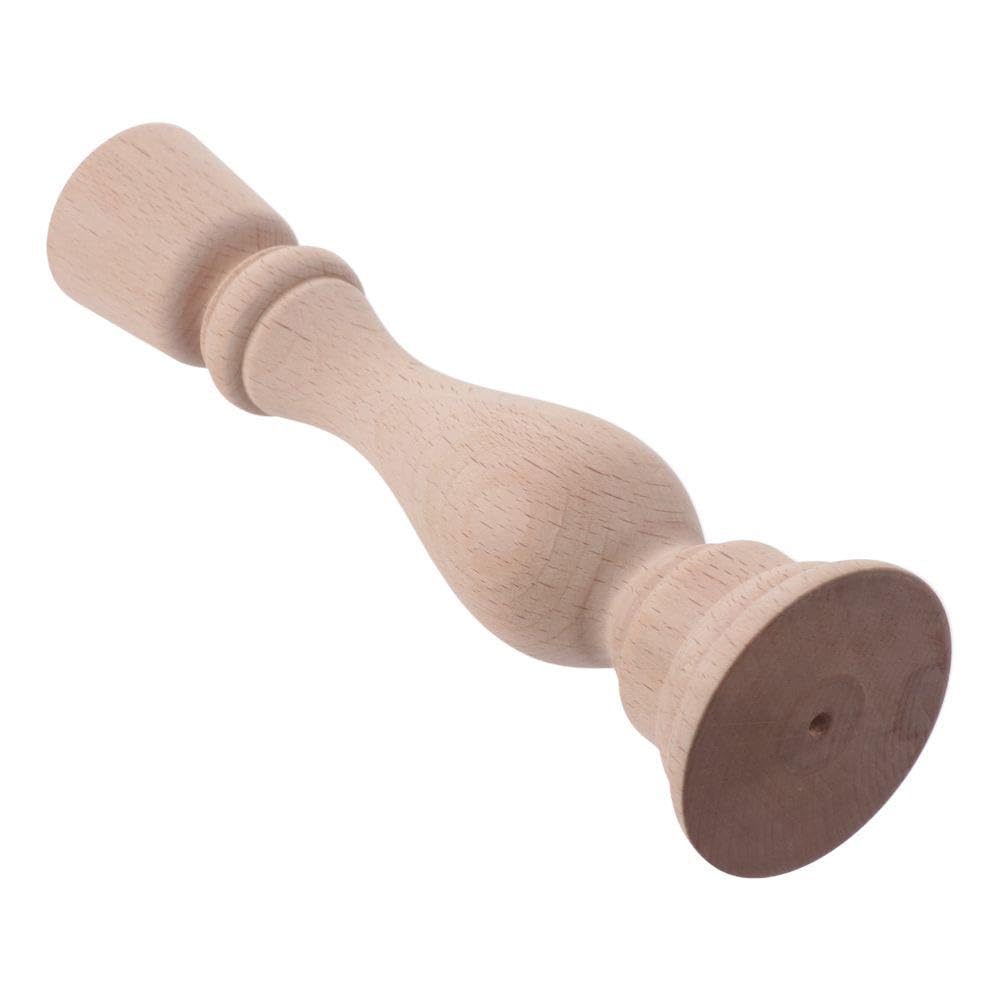 3 Pcs Wooden Candle Holders Wooden Farmhouse Candlesticks Unfinished Pillar Taper Candle Holders for DIY Spiral Taper Candle Home Decor
