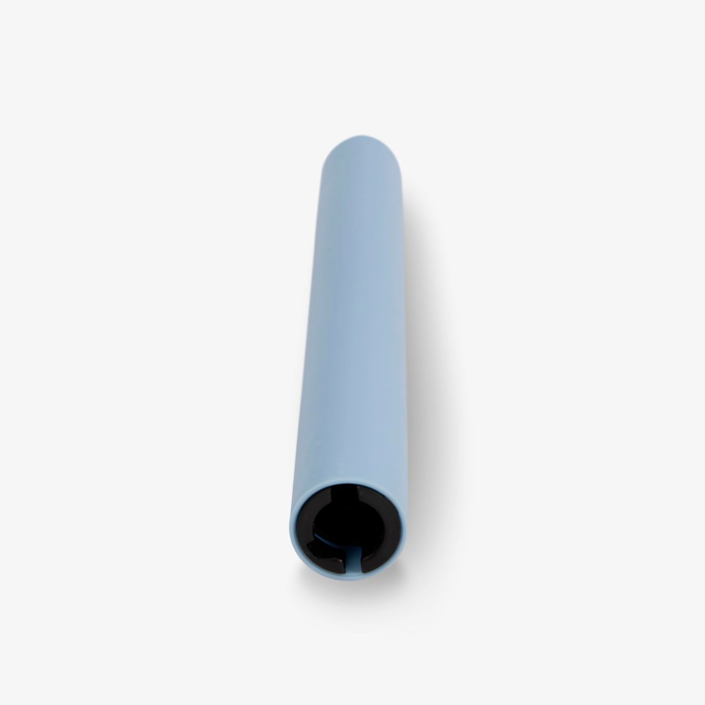 Luminara Flameless Candle Taper (1" x 9.5") Melted Top Real Wax Unscented Remote Ready Timer (Airy Blue)