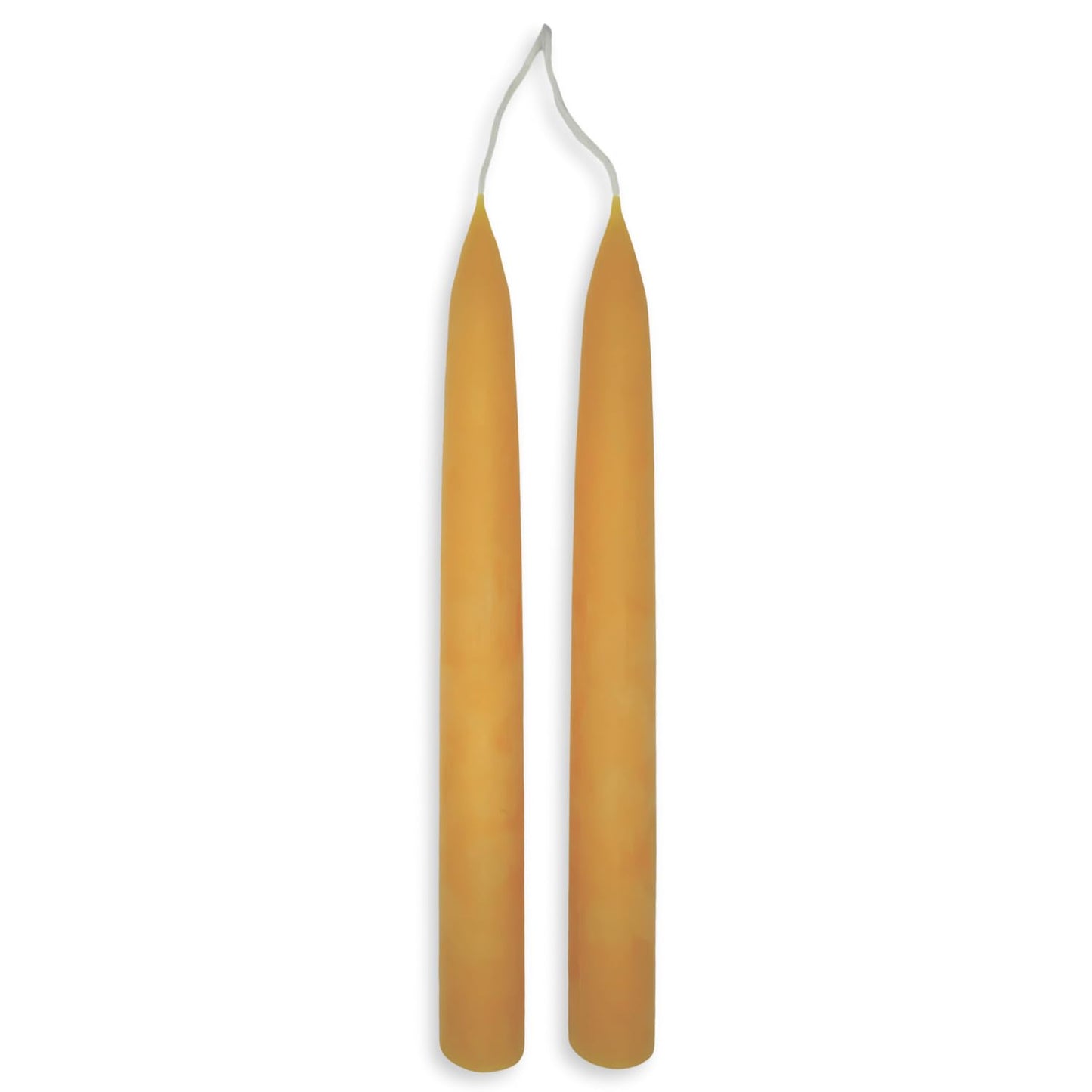 Candlestock Beeswax Taper Candles – Standard 7/8" Diameter, Pure 100% Natural USA Beeswax, Cotton Wick, Dripless, Long-Burning, Handmade in Woodstock, NY- 8 Inches - 1 Pair (2 Candles) - Natural