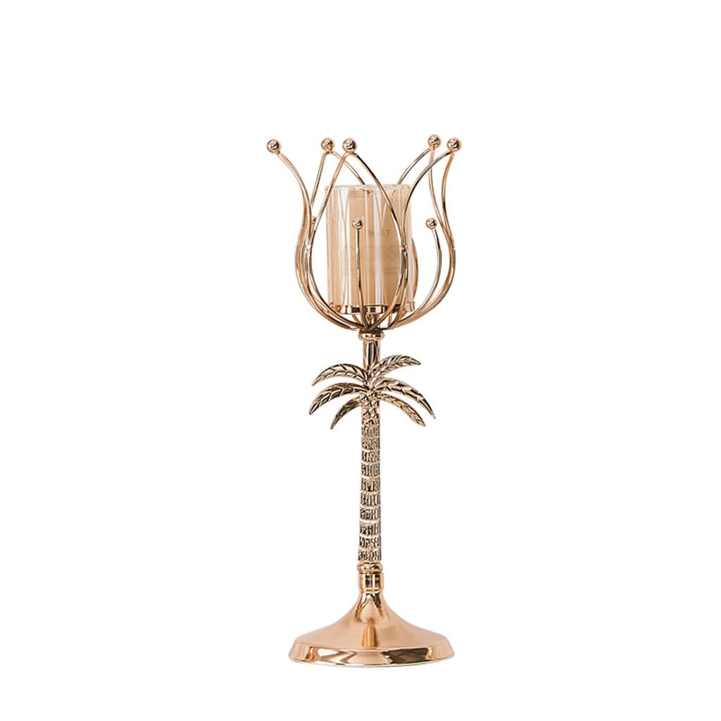 WAOCEO Candlestick Holders Aromatherapy Candle Holder Home Candle Light Dinner Props Nordic Romantic Light Luxury American Table Candle Holder Ornaments Candle Holders (Size : B)