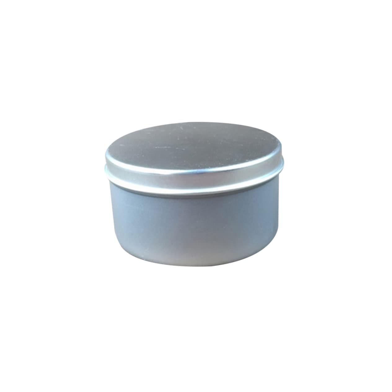 LALAFINA 4pcs Handmade Candle Iron Tins Silver Scented Candle Making Containers for Home Crafts for Candy and Wedding Favor Boxes