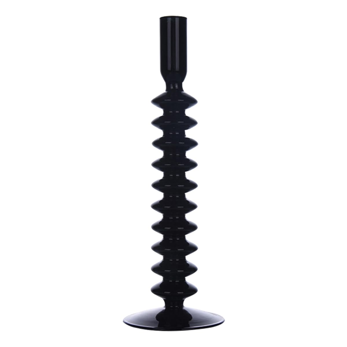 Ayuduots Glass Candlestick Holders, Elegant Glass Taper Candle Holder Centerpieces for Home Ornaments Wedding Party Decorations
