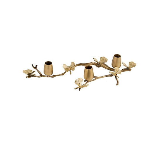YUHUAWF Candle Holderss Light Luxury Romantic Brass Candle Holder Retro Decorative Three-Head Candlestick Ornaments Decorative Candlestick