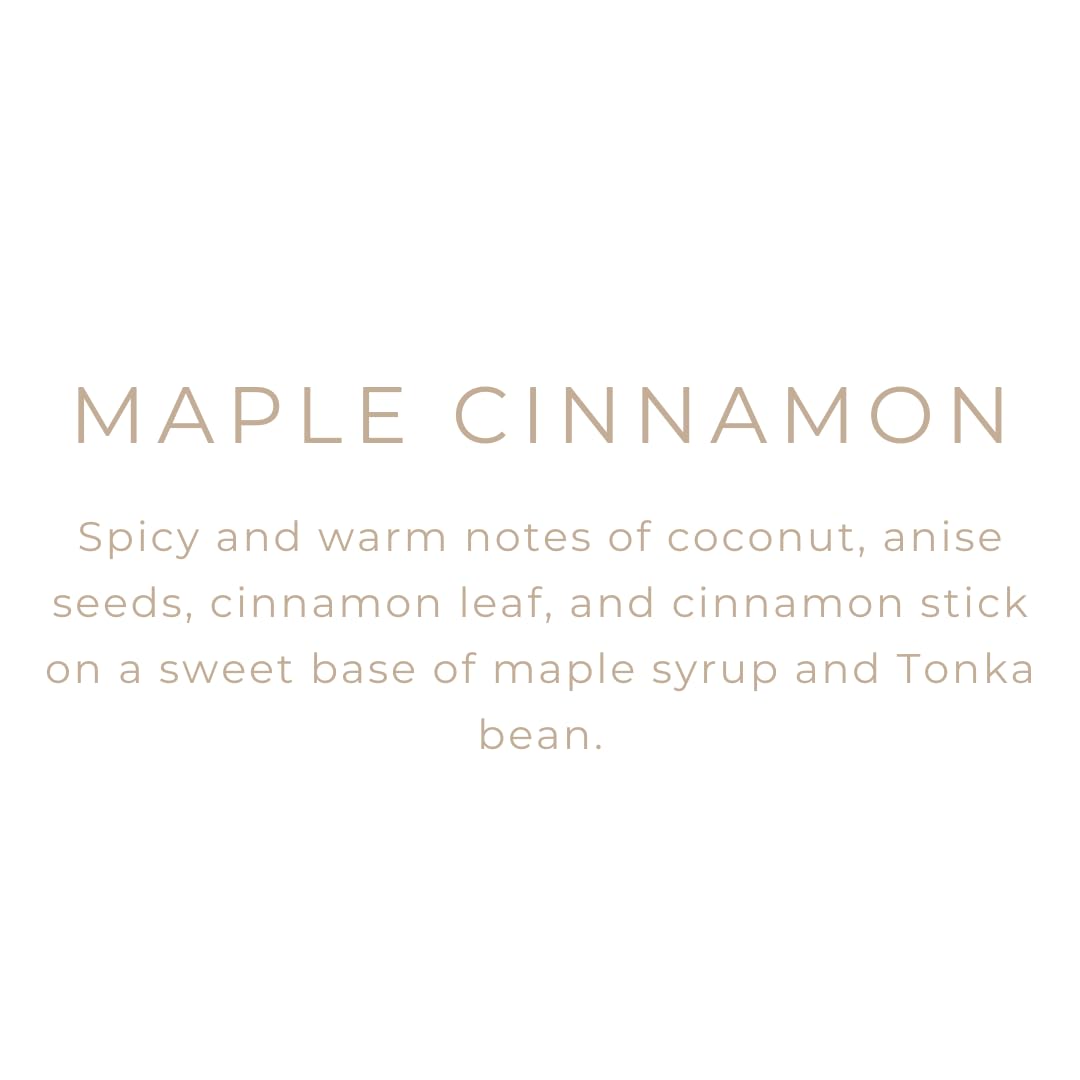 River Birch Candles Maple Cinnamon Scented Candle | Premium, All-Natural, Non-Toxic, Soy Candles | 16oz 90 Hr Burn Time | Cozy Relaxing Gifts for Home