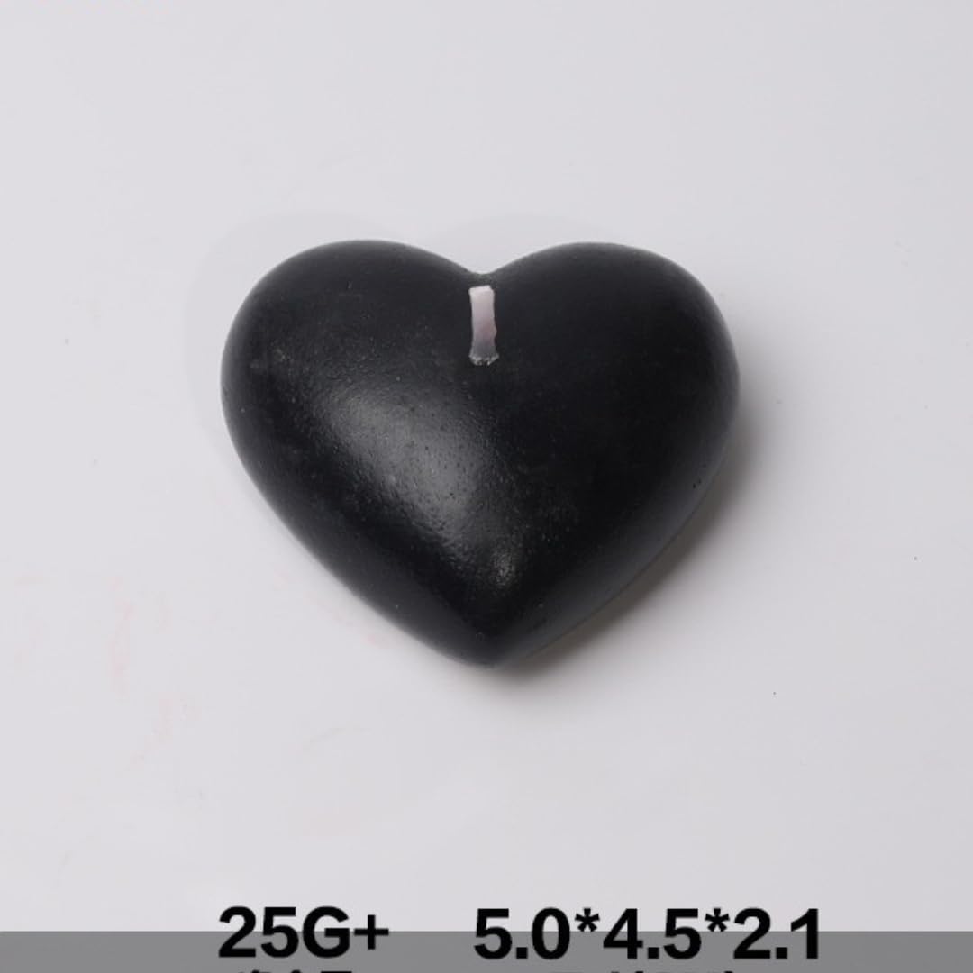 4 Pcs Romantic Heart Candles for Wax Play Low Heat, Love Low Temperature Body Safe Massage Soy Drip Candles for Adult Couple