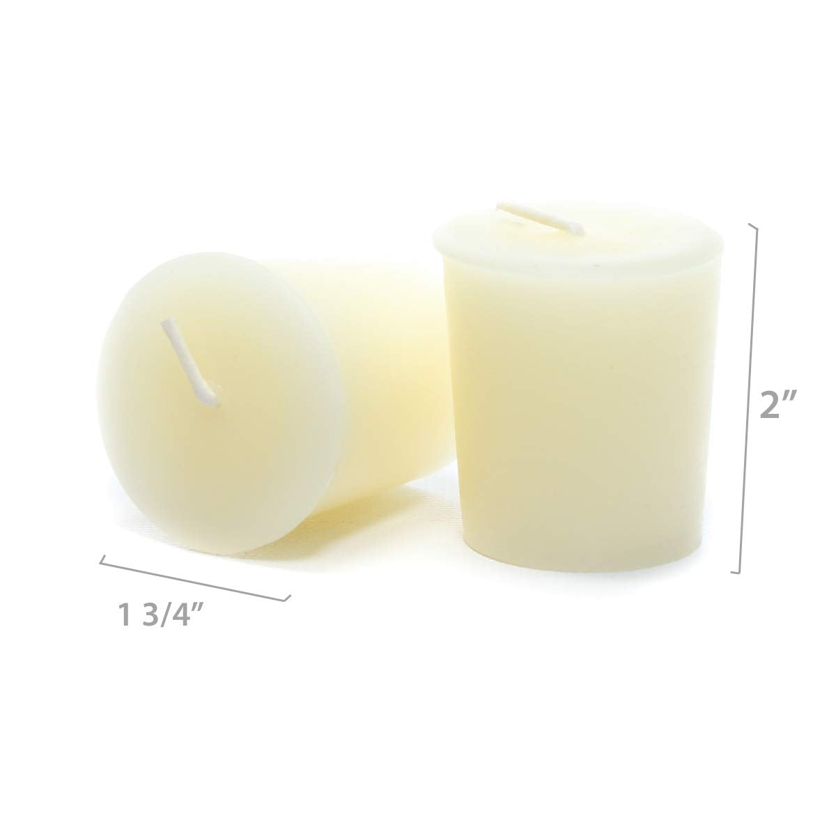 Bluecorn Beeswax Votive Candles, 100% Pure Natural Bees Wax, Ivory White Votives, Clean Burning & Long Lasting (12+ Hours), Fragrance Free, Home Decor & Wedding Decorations, American Made, 4 Pack