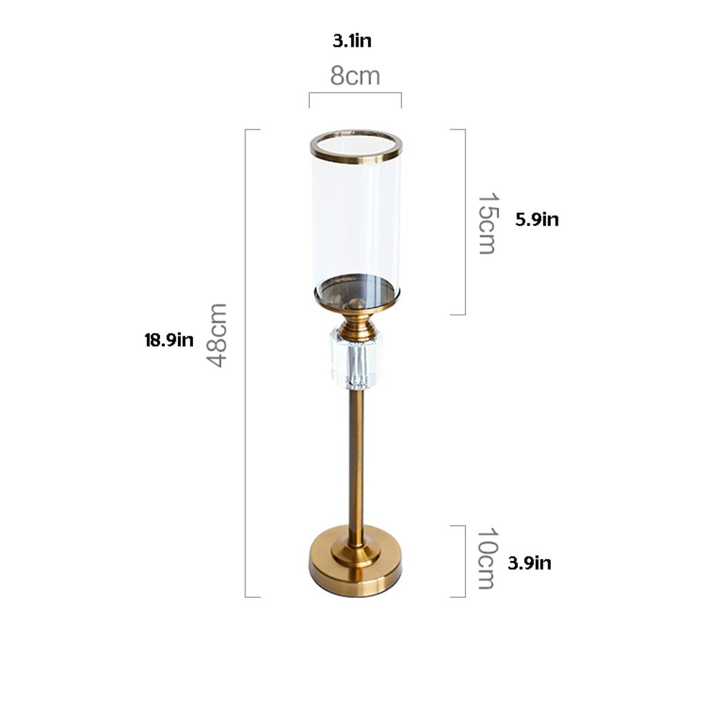 WAOCEO Candlestick Holders Candlestick Crystal Decoration Romantic Candlelight Dinner Ornament Modern Living Room Homestay Candlestick Decoration Candle Holders