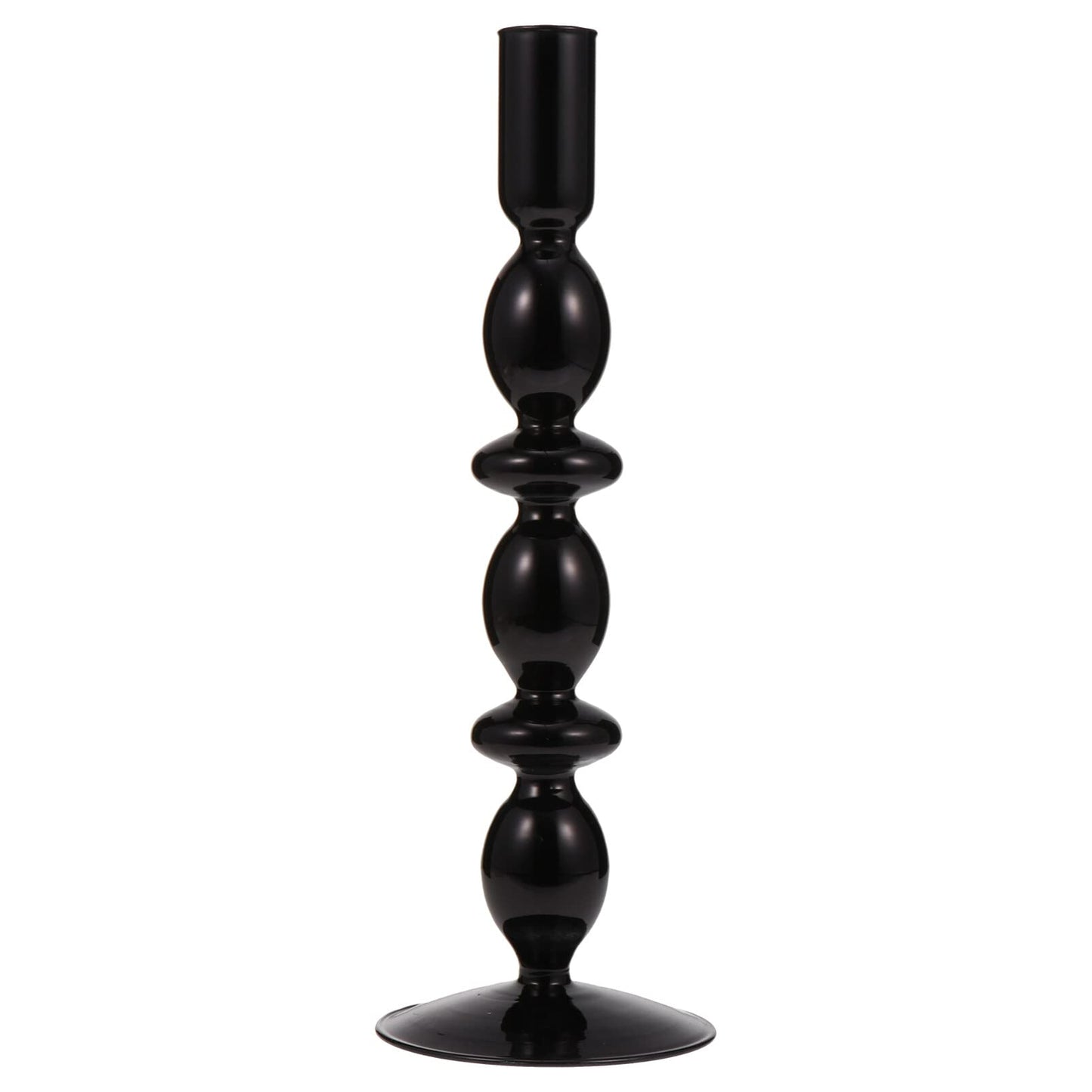 Glass Candlestick Holder Decorative Pillar Candle Holder for Elegant Home Decor Weddings Candlelight Dinners Family Gatherings