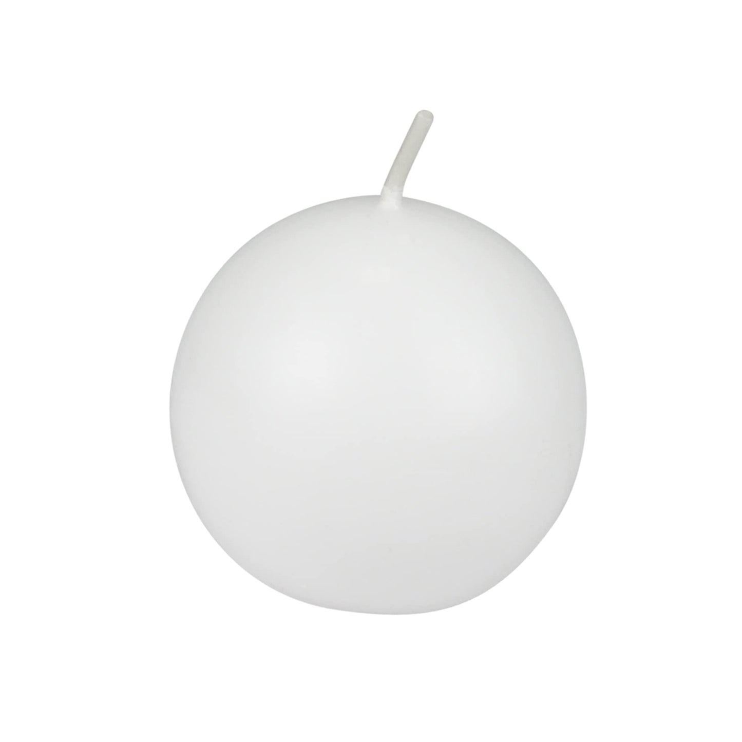 Zest Candle 12-Piece Ball Candles, 2-Inch, White Citronella