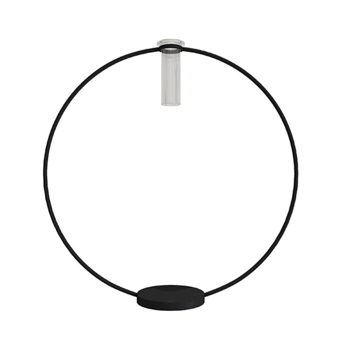 CONGARTENO Metal Candleholder Round Black Base 9x28x29cm, Decorative Metal Candlestick for Home Décor and Flower Arrangements, Household Candle Stand Centerpiece