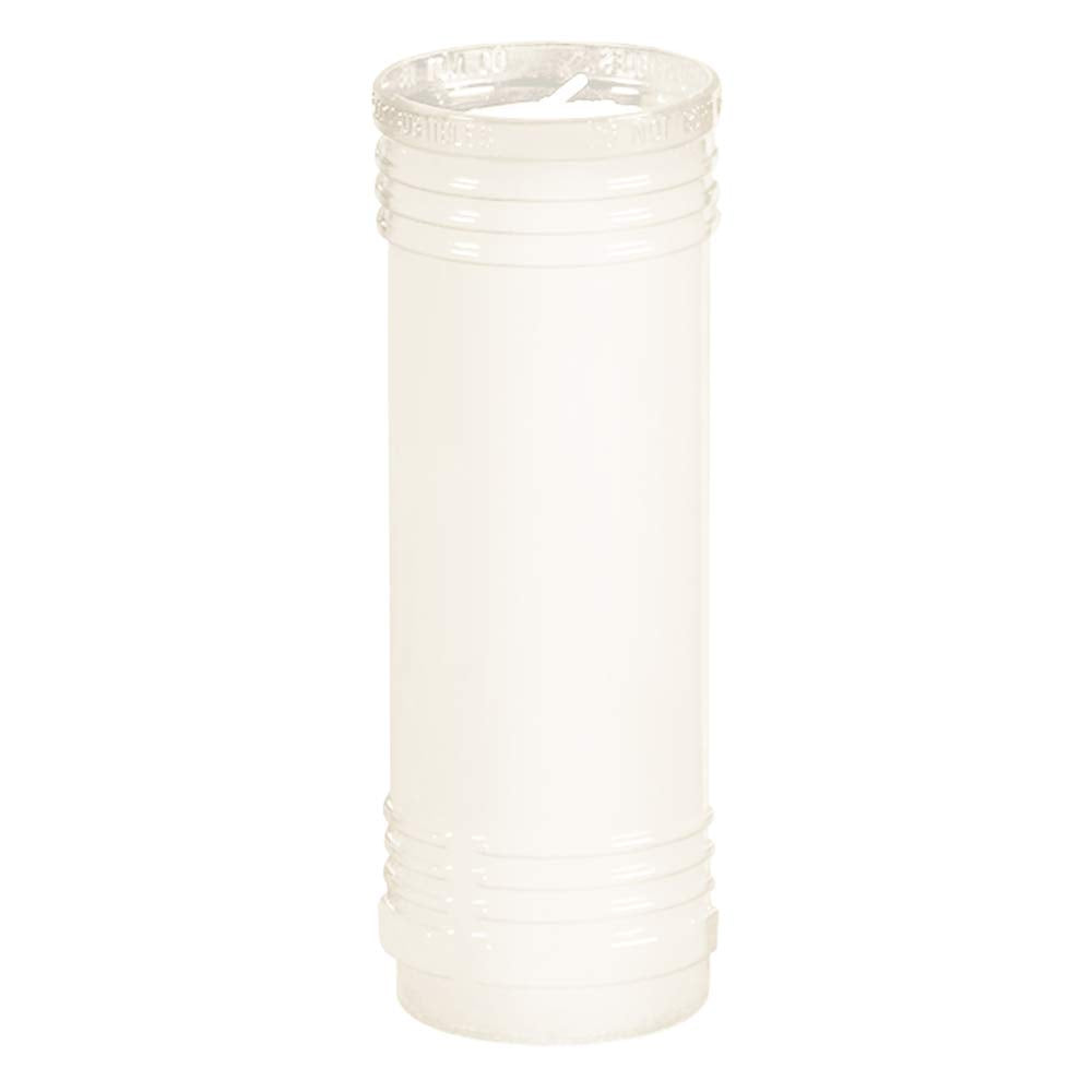 Root Candles Cemetery Prayer Candles for Outdoor Burning in Clear Flame Resistant Plastic Vessels, 1-Count, Memorial