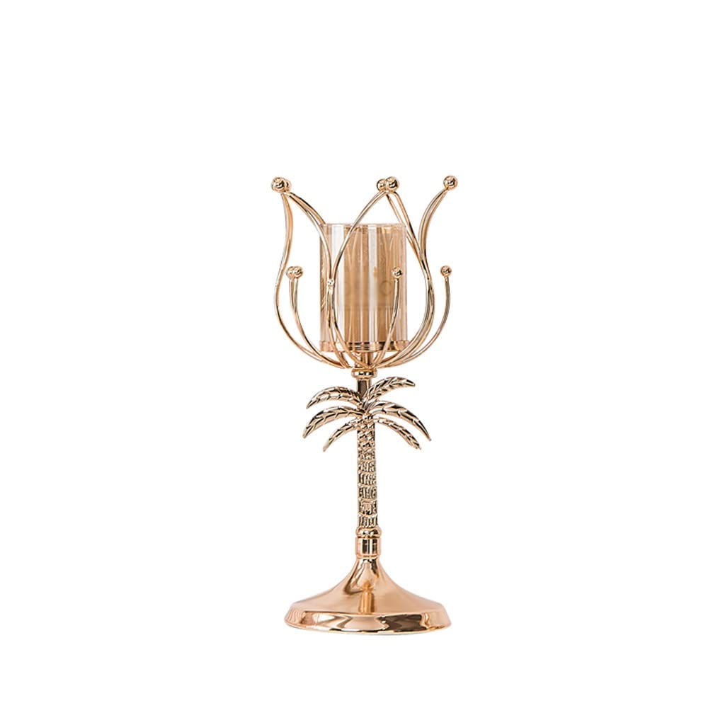 WAOCEO Candlestick Holders Aromatherapy Candle Holder Home Candle Light Dinner Props Nordic Romantic Light Luxury American Table Candle Holder Ornaments Candle Holders (Size : A)
