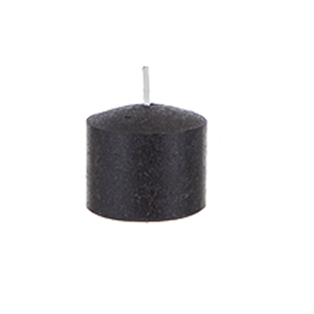 Mega Candles 72 pcs Unscented Black Votive Candles, Pressed Wax Candle 10 Hours 1.5 Inch x 1.38 Inch, Home Décor, Wedding Receptions, Occasions, Events, Festivities, Meditations, Religious, Prayers