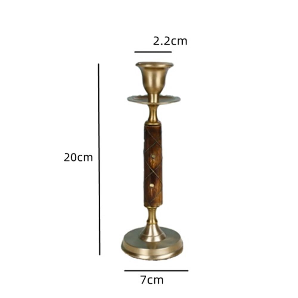 Candle Holder High Quality Brass Retro Handmade Candle Holder Decoration for Home Restaurant Shooting Sports Ornaments Decorative Candle Holder