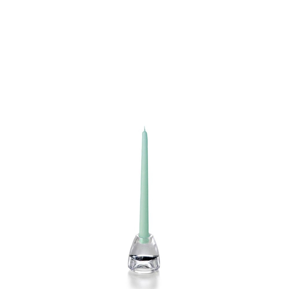 yummi Blue Jade Taper Candles -10 inch - 12 per Pack