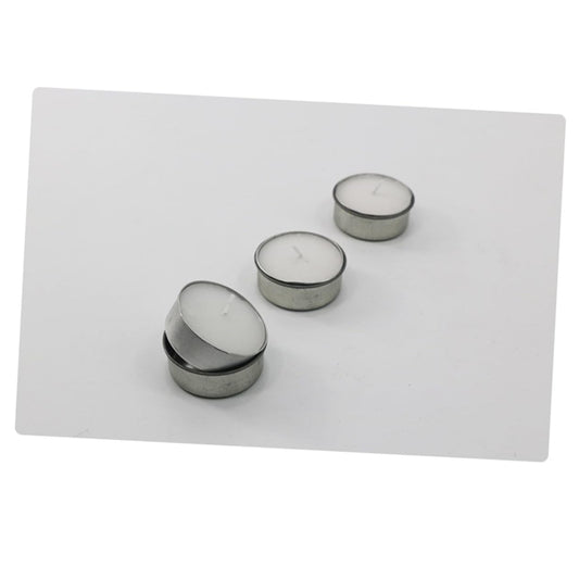 TEHAUX 10pcs DIY Iron Candlestick Tealight Tins Candle Making Jars Storage Tins for Cosmetics Elegant Practical