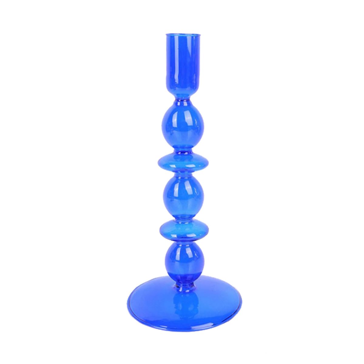 Ayuduots Glass Candlestick Holders, Elegant Glass Taper Candle Holder Centerpieces for Home Ornaments Wedding Party Decorations