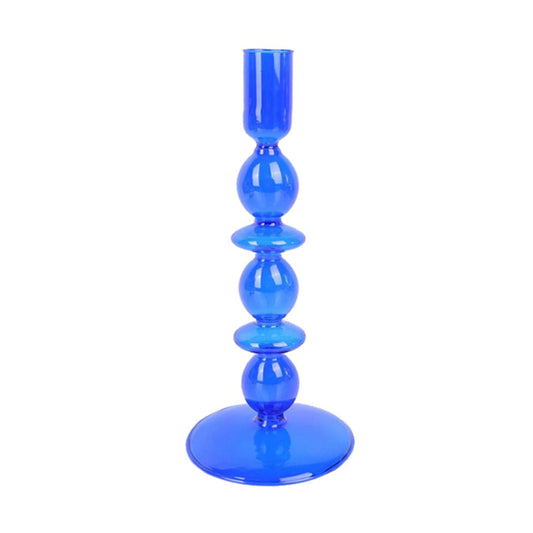Ayuduots Glass Candlestick Holders, Elegant Glass Taper Candle Holder Centerpieces for Home Ornaments Wedding Party Decorations