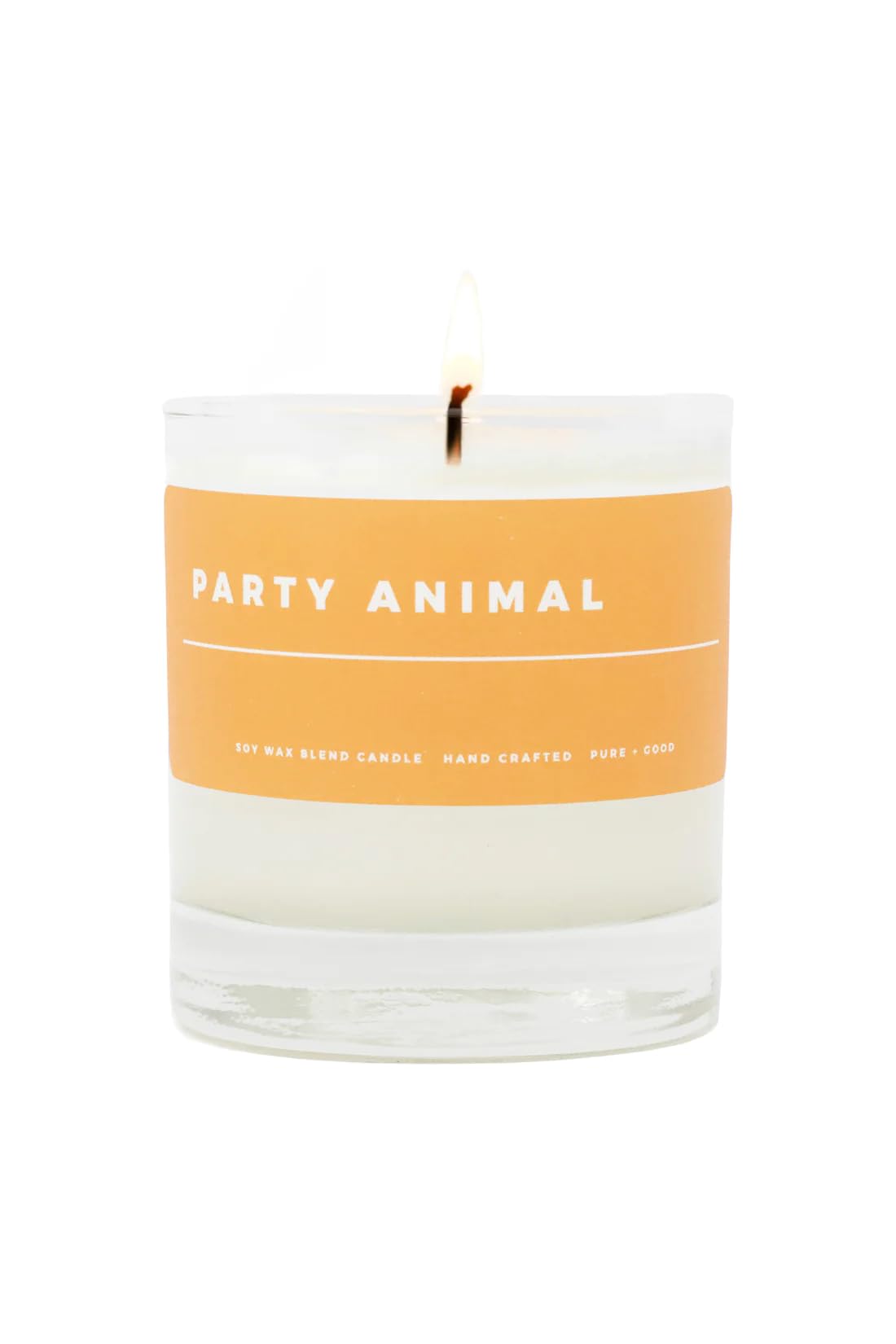 Pure + Good - Party Animal Candle, Premium Soy Wax Blend, Orange and Lime, Made in The USA, 7.75 oz