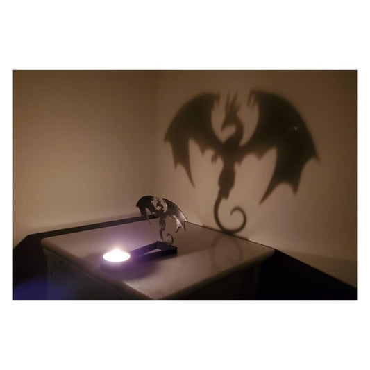 vrsquer Halloween Funny Shadow Stand Candle Holder Table Décor Candle Jars with Witch Skeleton Bat Monster Wolf Cat Pumpkin Table Centerpieces 1pc (color10)